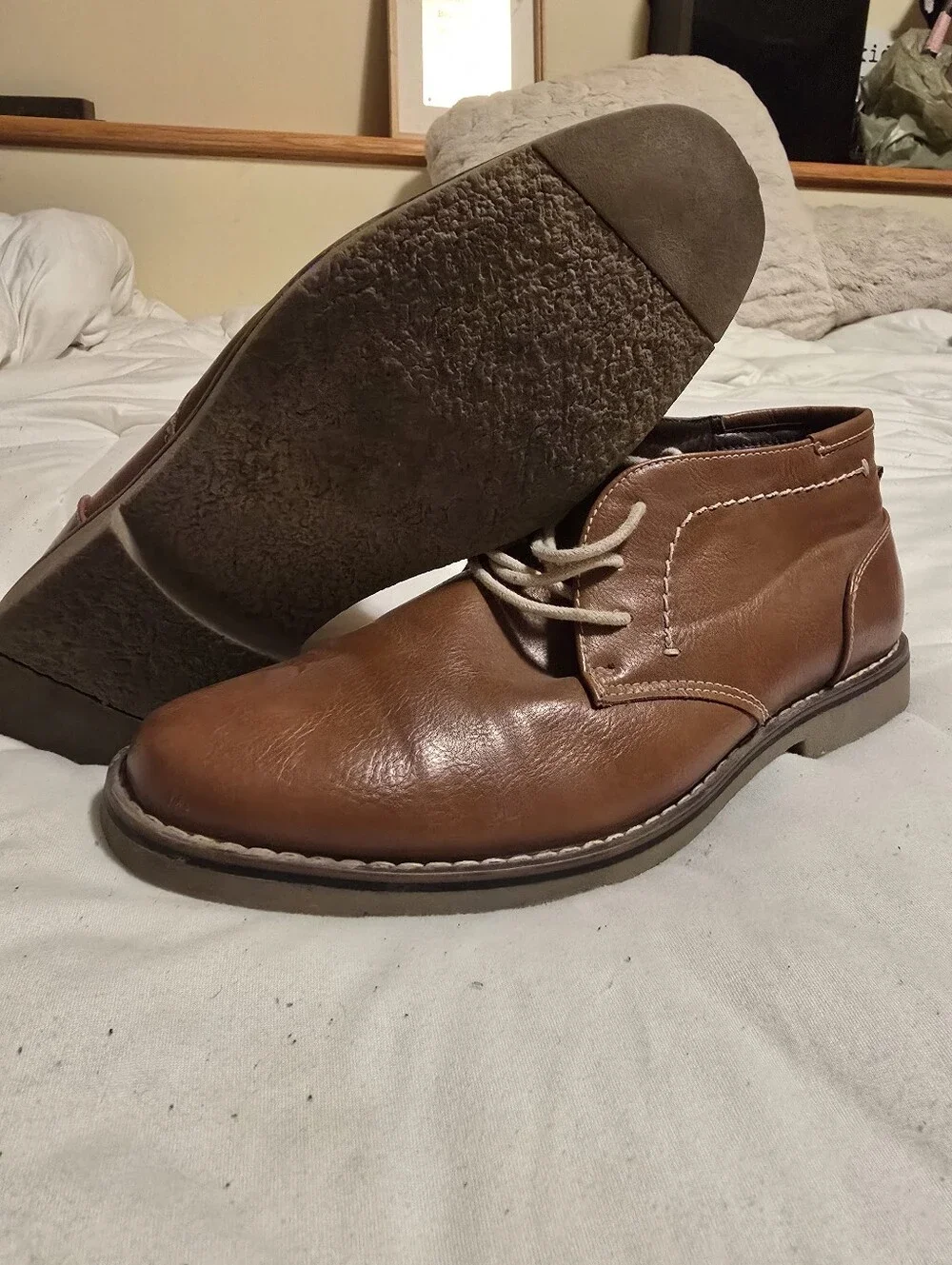 Men's Casual Brown Leather Chukka Boots